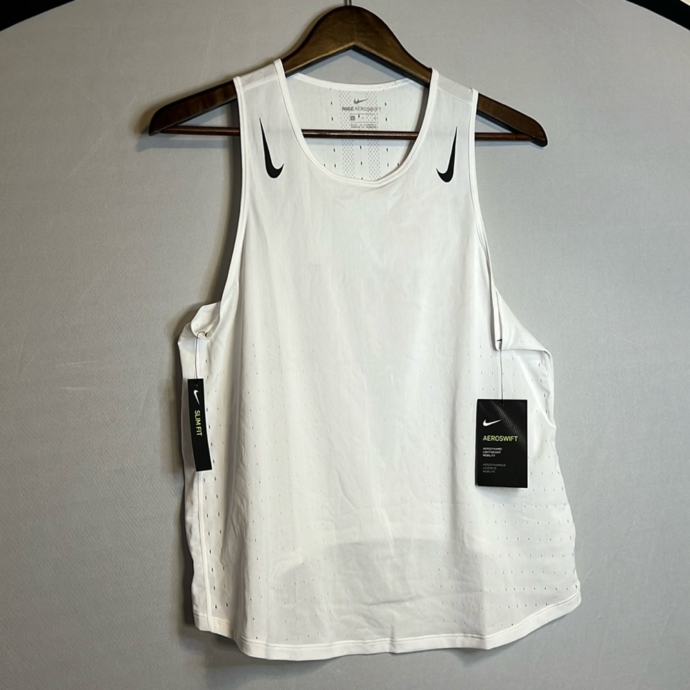 New with tags Nike Aeroswift tank top in white in size large